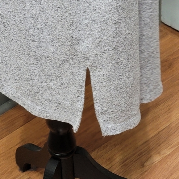 Livi Active Soft Knit Mesh Inset Hi Lo Marled Grey Short Sleeve Dress size 14/16 - Picture 4 of 6